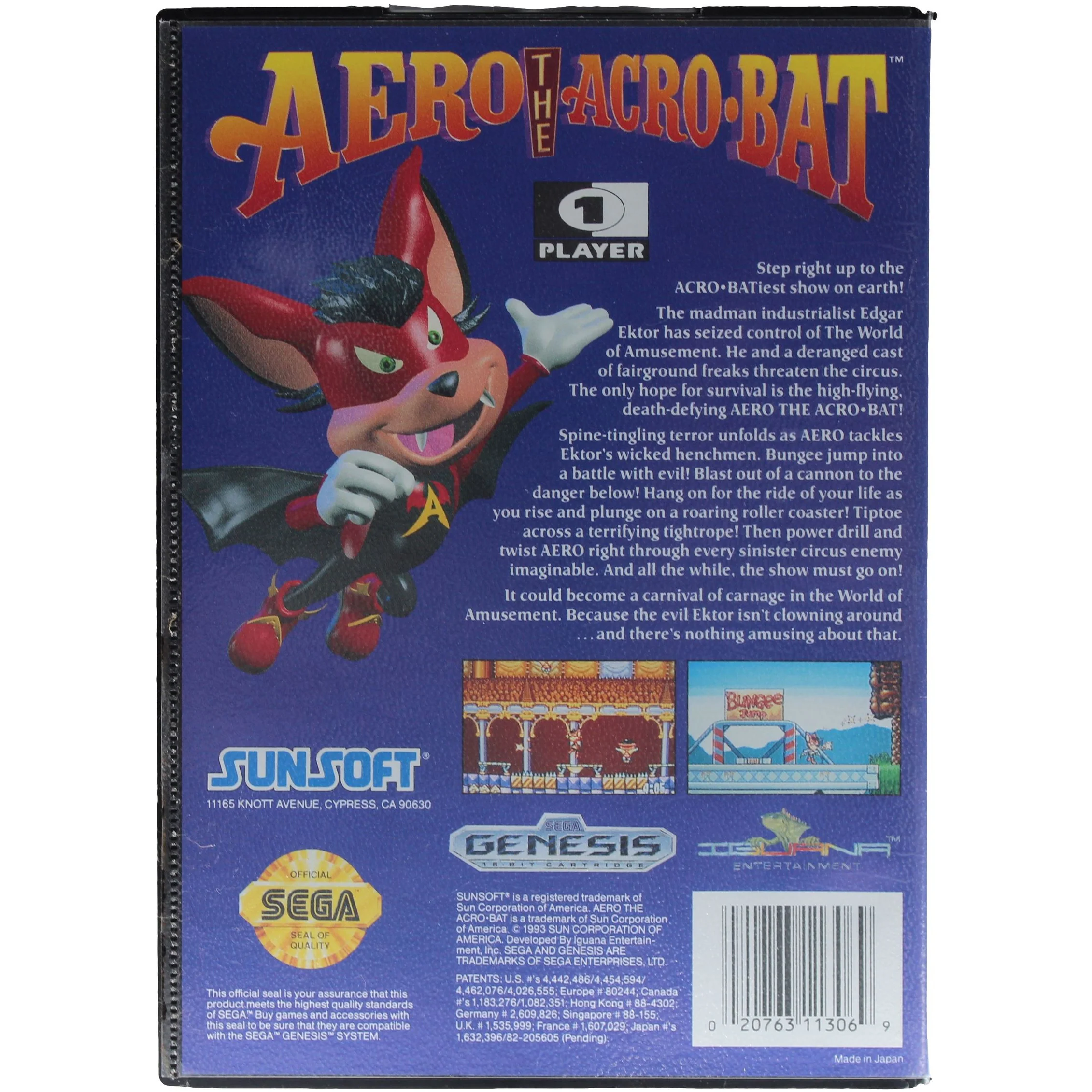 Aero The Acro-Bat (Genesis) - Image 7