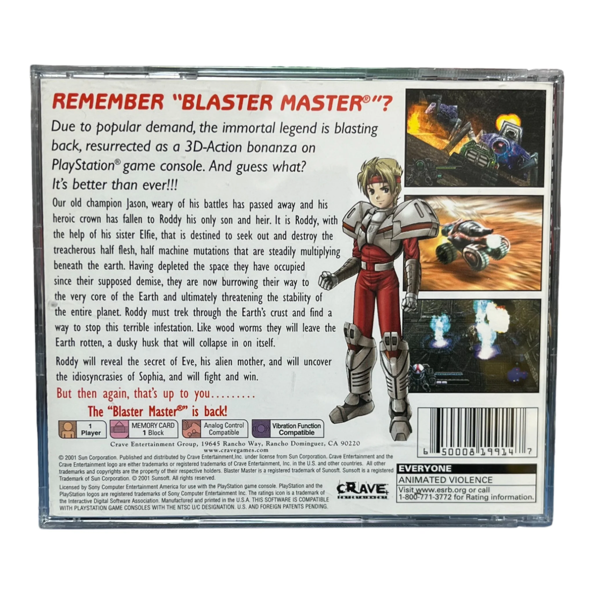 Blaster Master Blasting Again (PS1) - Image 2
