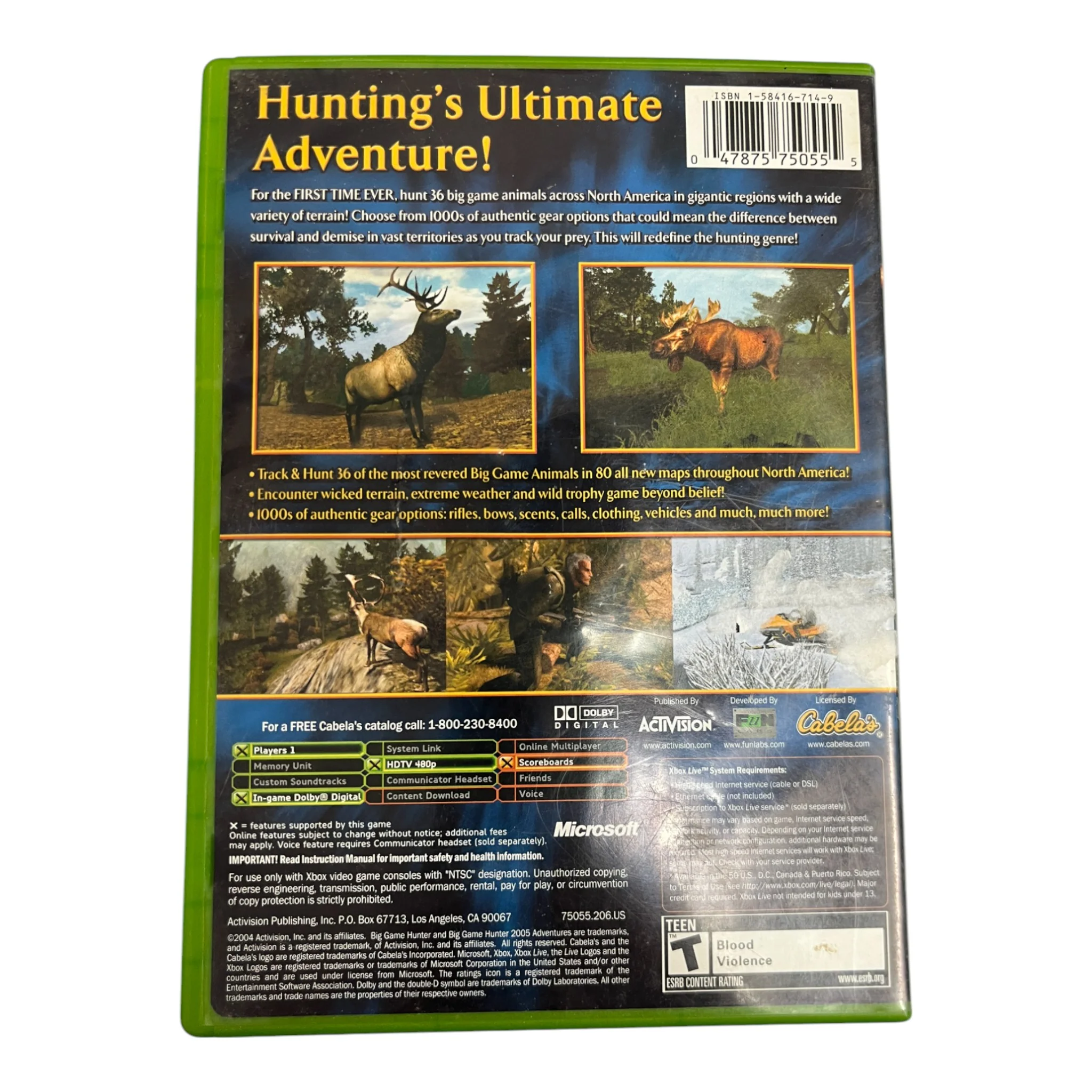 Cabela's Big Game Hunter 2005 Adventures (Xbox) - Image 2