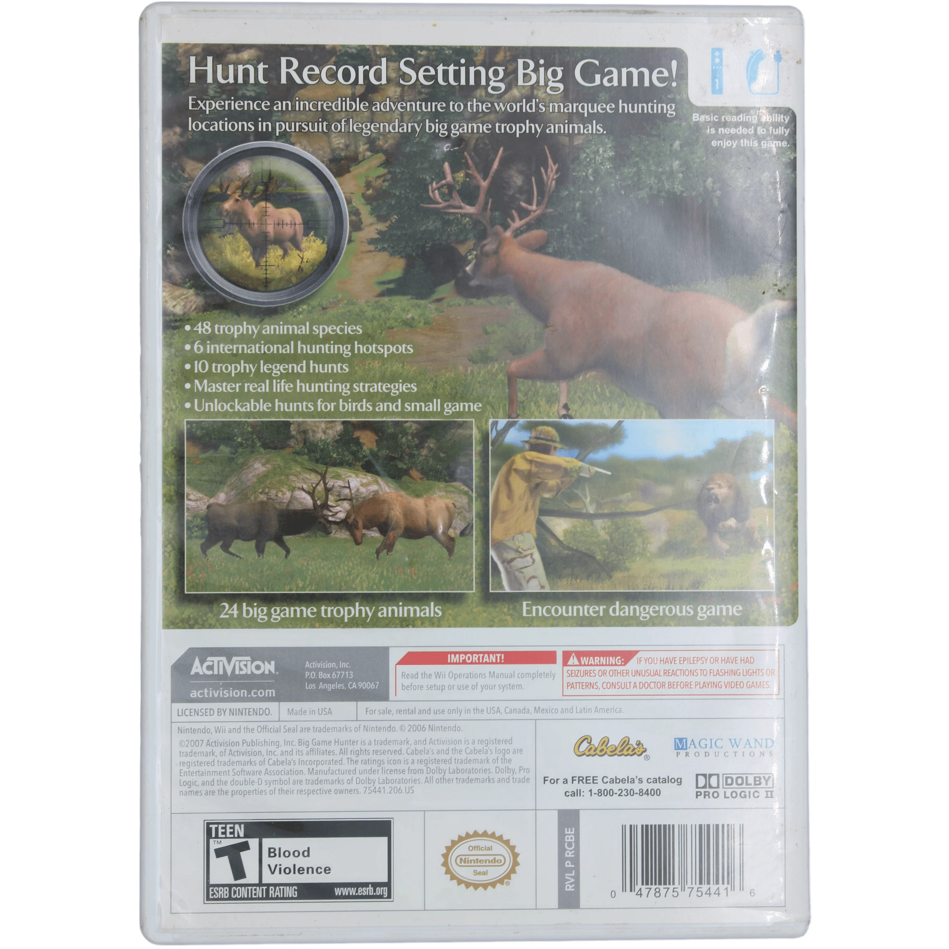 Cabela's Big Game Hunter (Wii) - Image 5
