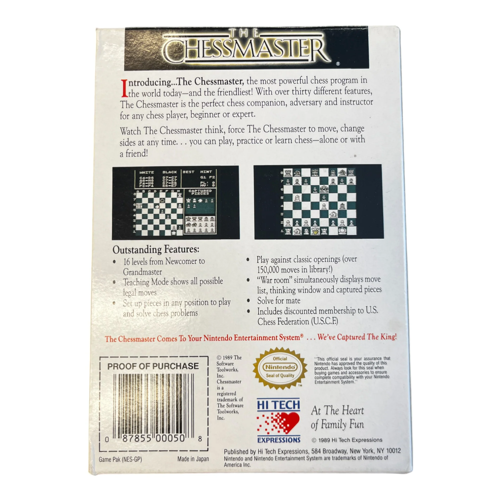 Chessmaster (NES) - Image 2