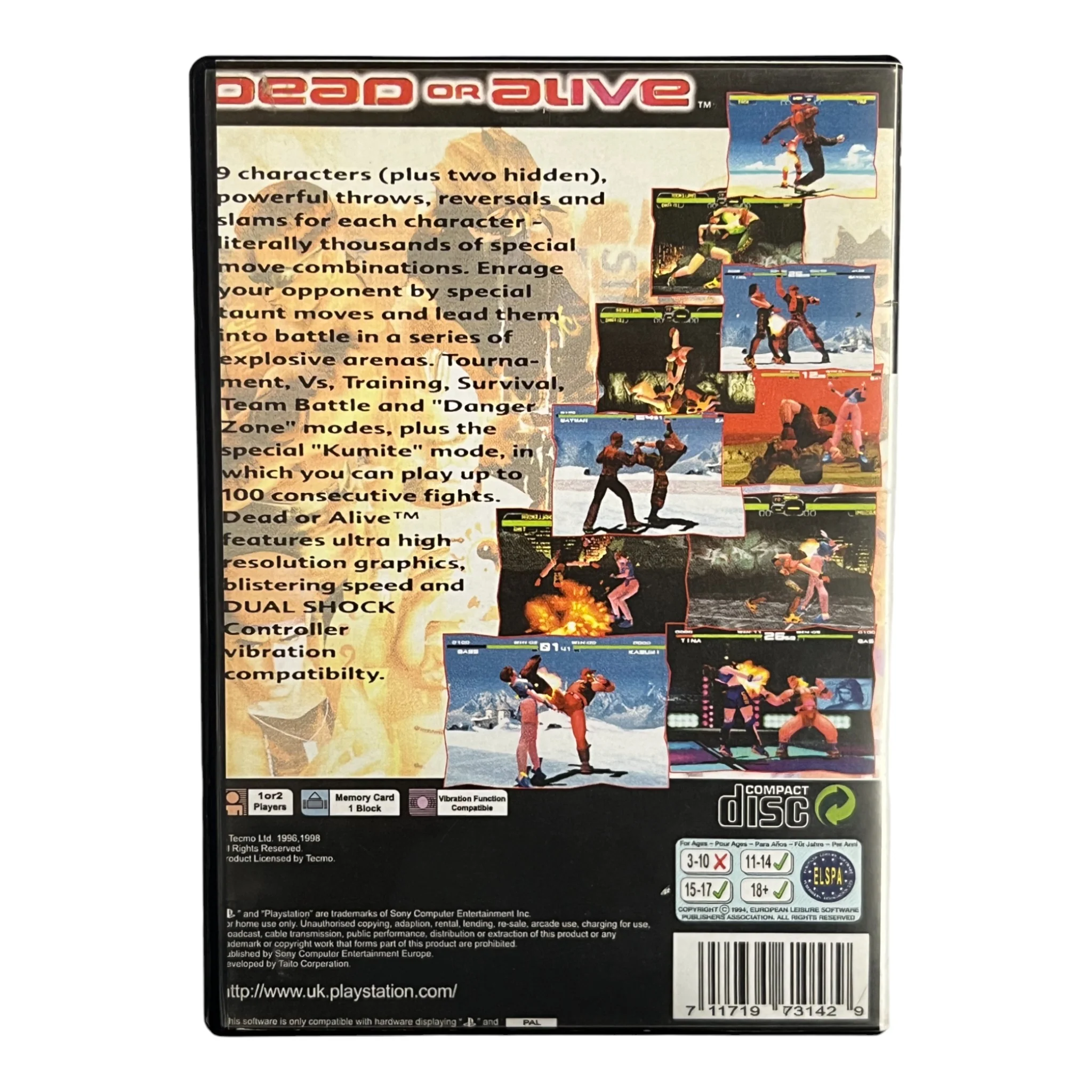 Dead Or Alive (PS1) - Image 2