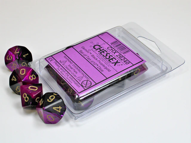 Chessex Gemini 10D10 (Various Colours) - Image 4