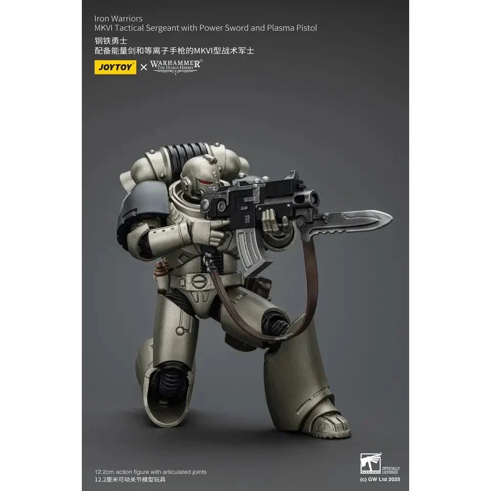 JOYTOY - Iron Warriors MKVI Tactical Sergeant with Power Sword and Plasma Pistol - Image 3