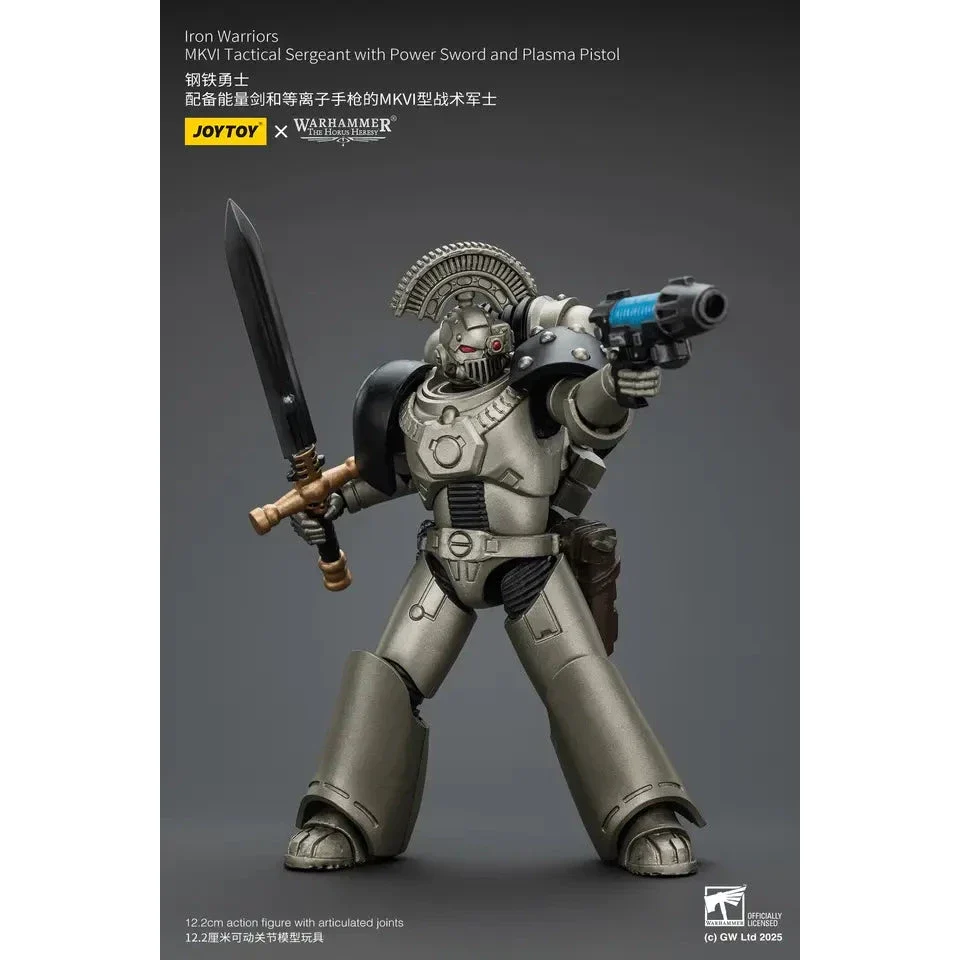 JOYTOY - Iron Warriors MKVI Tactical Sergeant with Power Sword and Plasma Pistol - Image 5