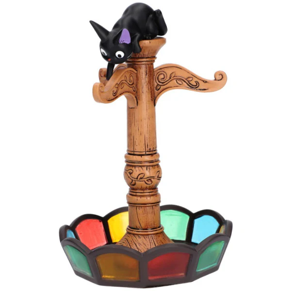 Kiki’s Delivery Service – Jiji Stained Glass Key and Accessory Tree Figurine