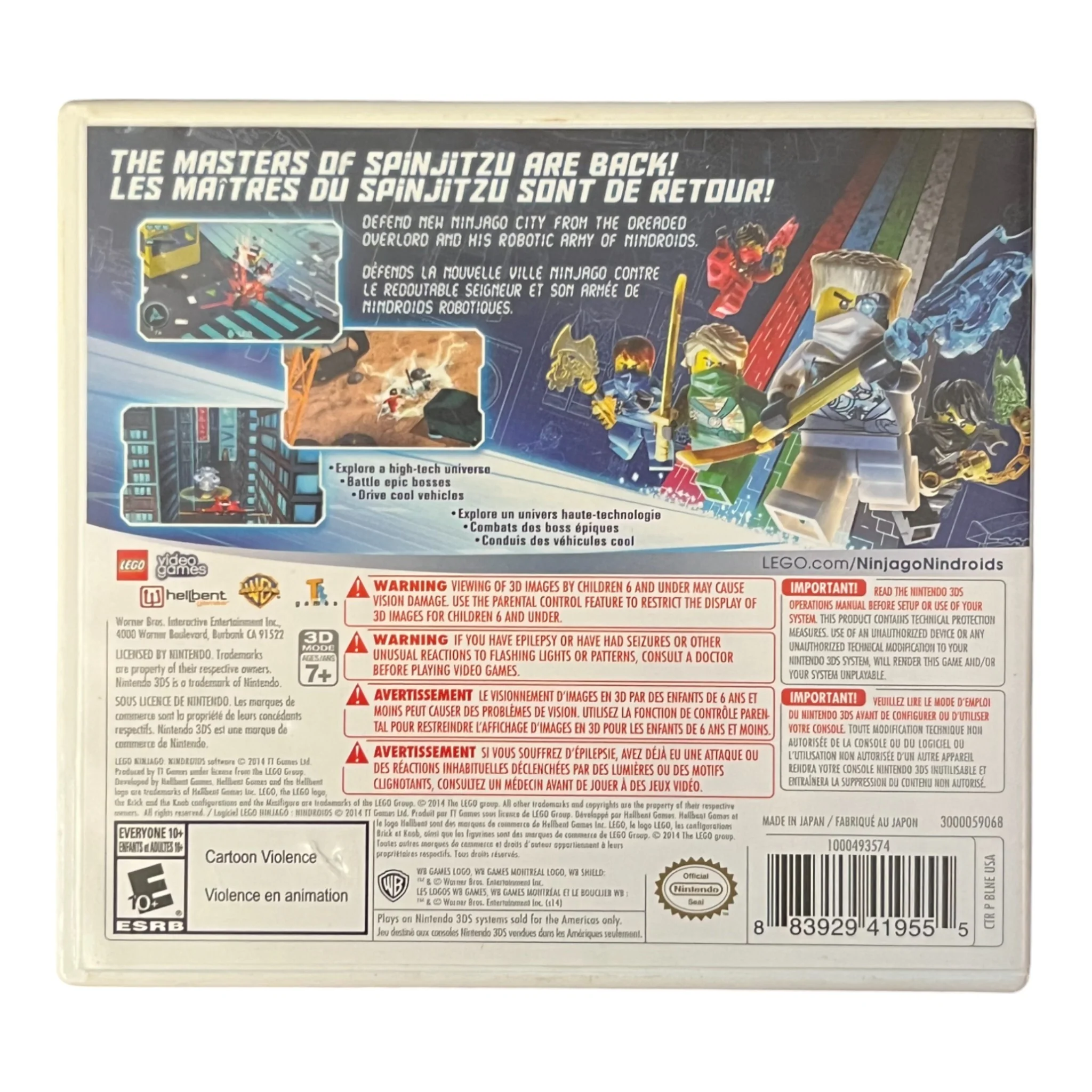LEGO Ninjago: Nindroids Nintendo (3DS) - Image 2