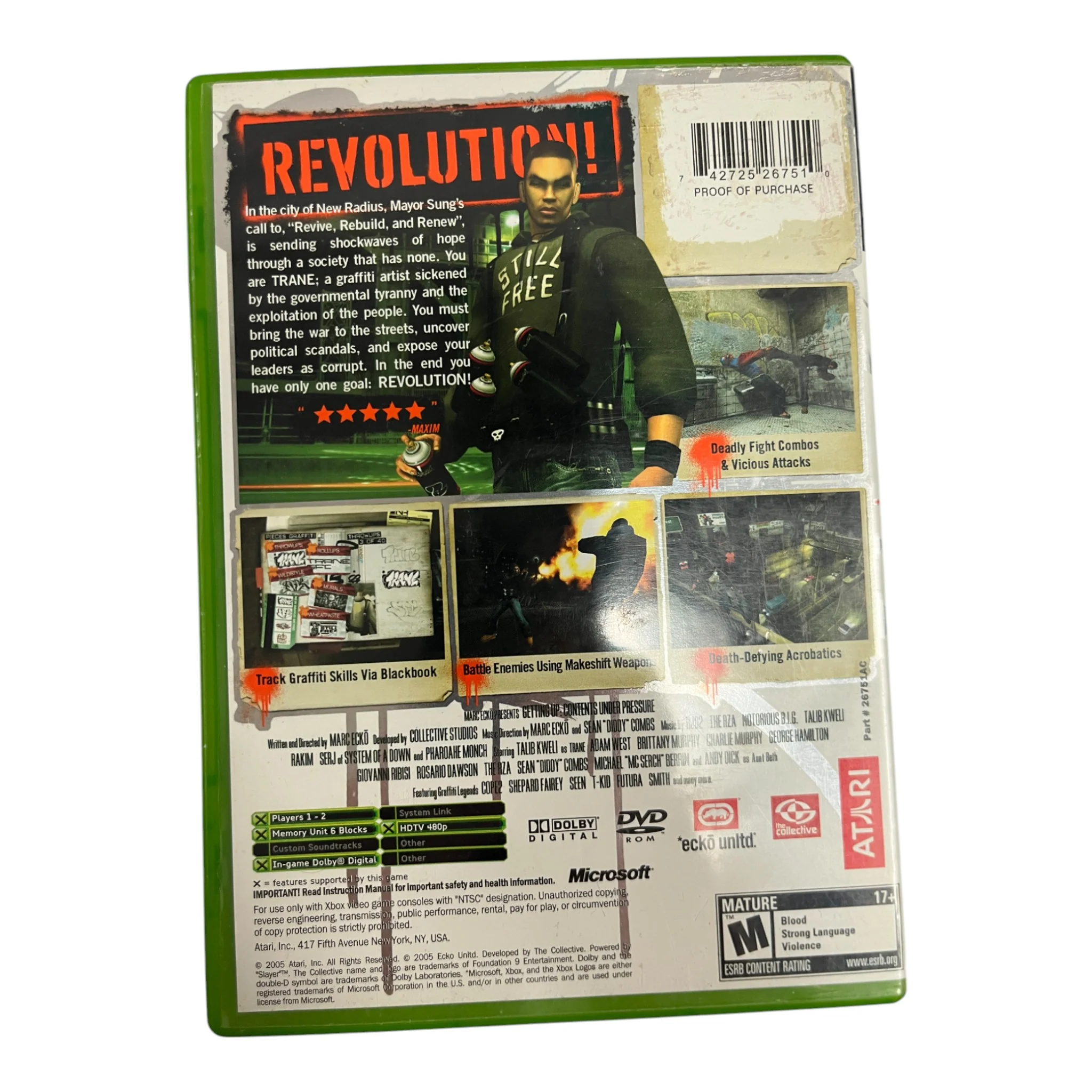 Marc Ecko's Getting Up: Contents Under Pressure (Xbox) - Image 2