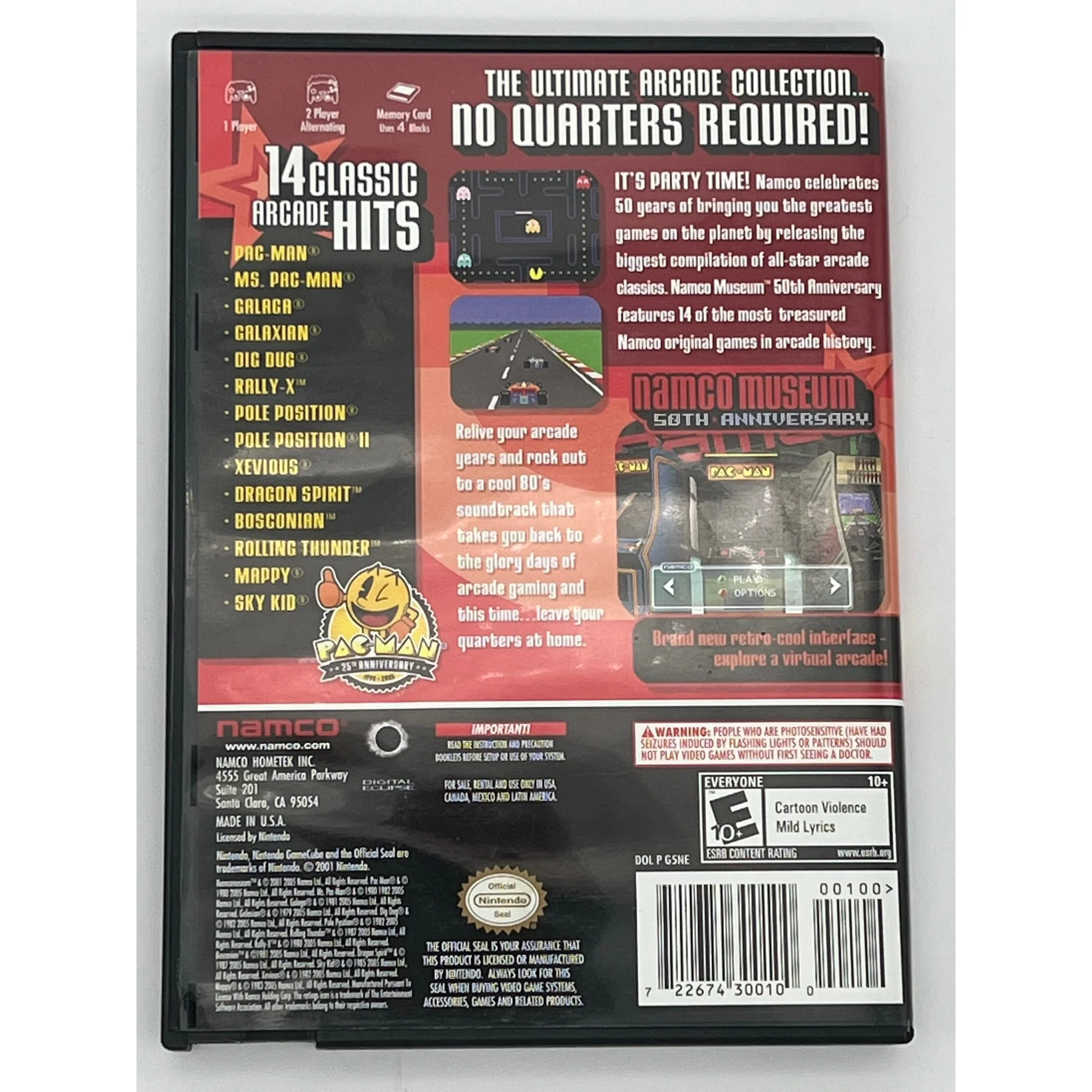 Namco Museum 50th Anniversary (GameCube) - Image 3