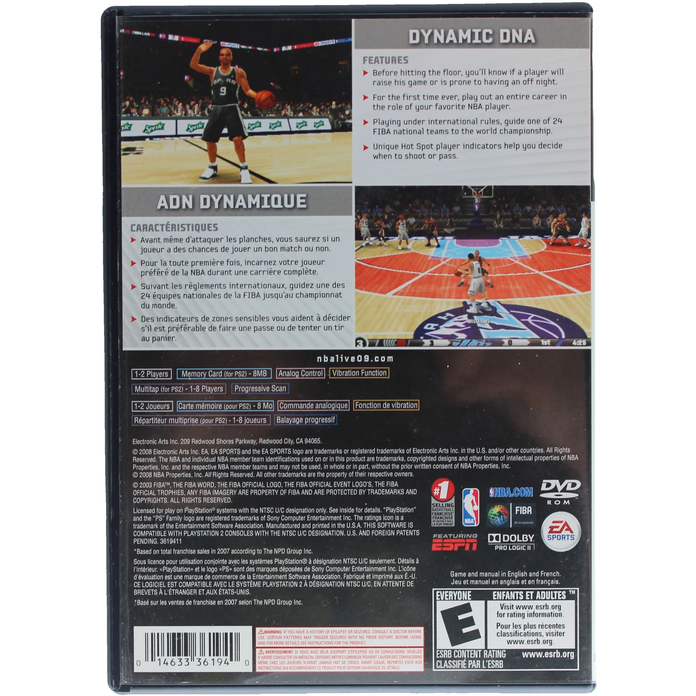 NBA Live 09 (PS2) - Image 4
