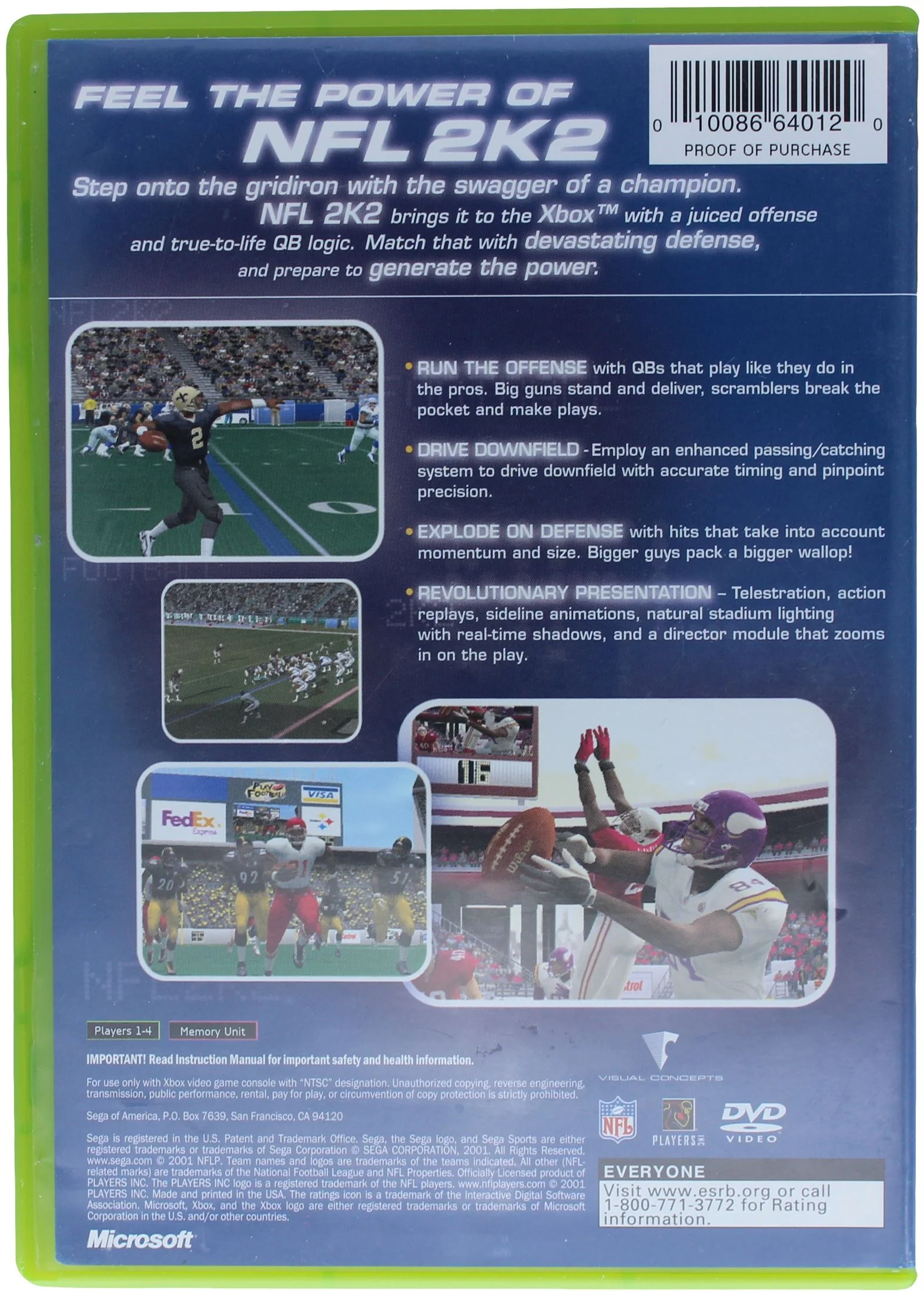 NFL 2K2 (Xbox) - Image 2
