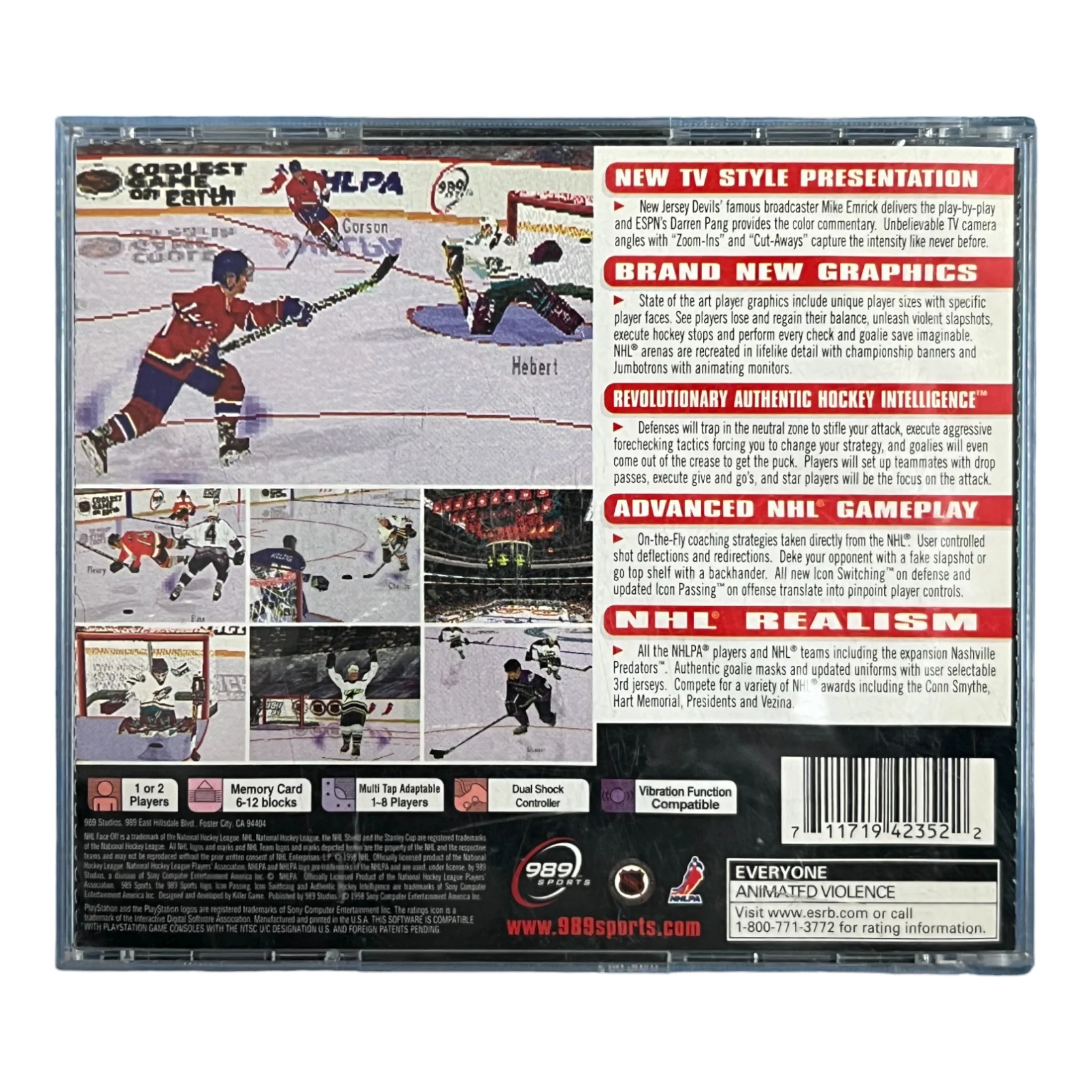NHL FaceOff 99 (PS1) - Image 2