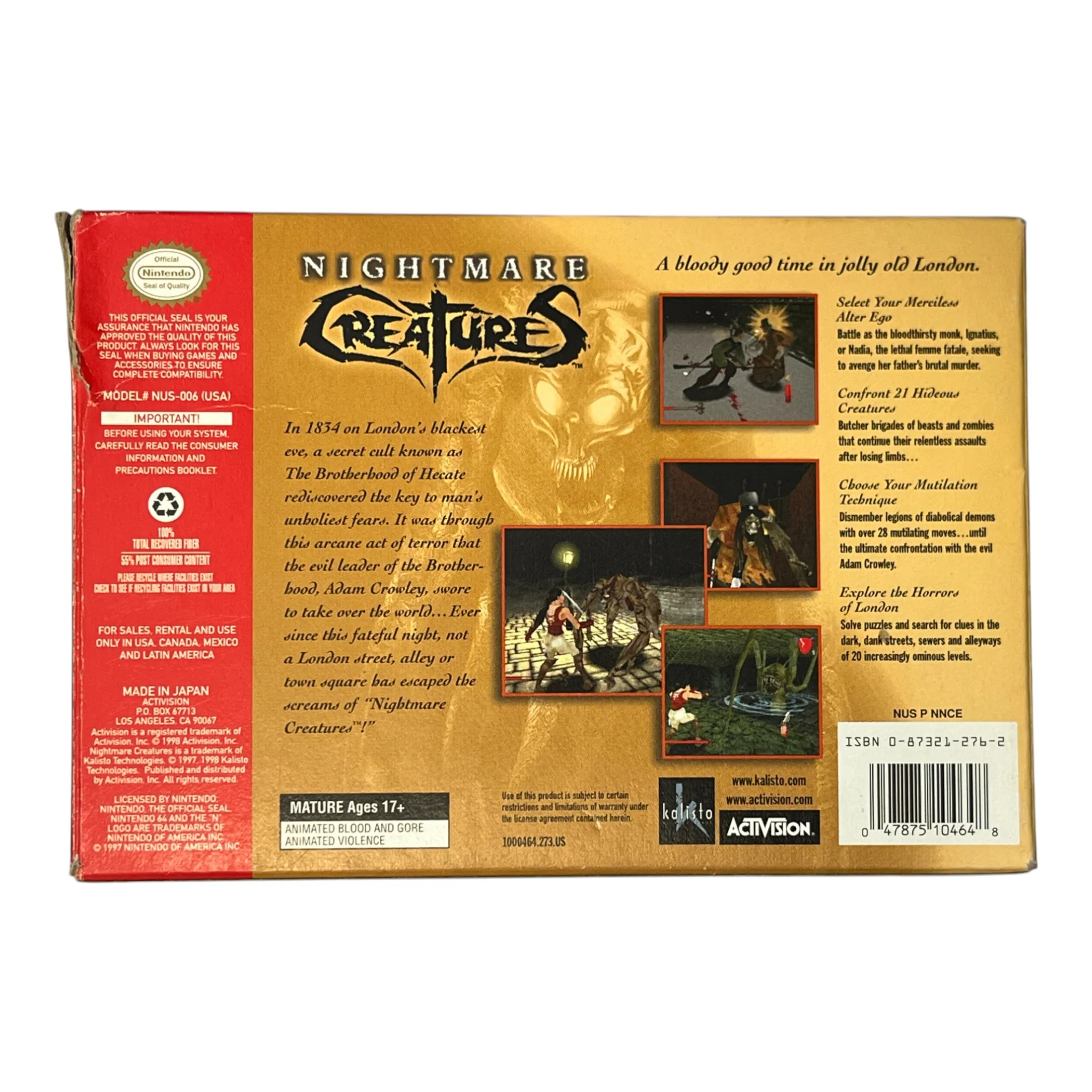 Nightmare Creatures (N64) - Image 2