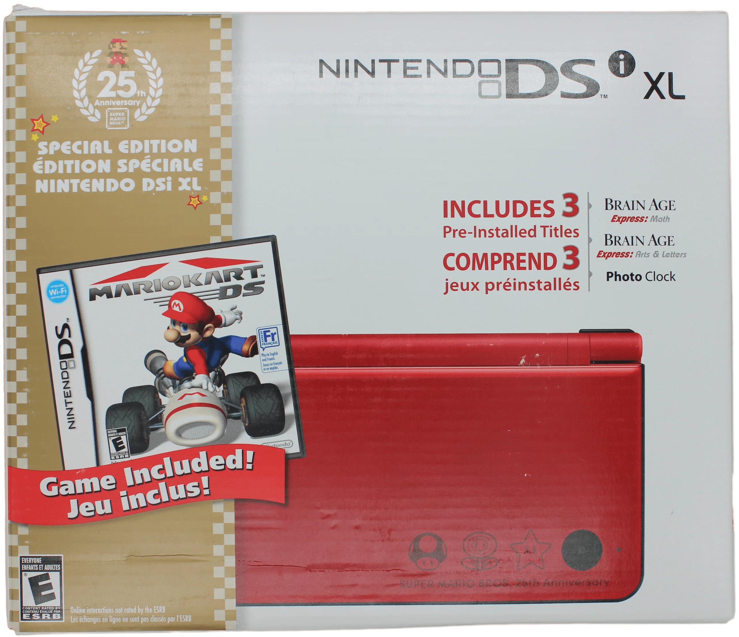 Nintendo DSi XL: Red [25th Anniversary Super Mario Bros. Special Edition] - CIB