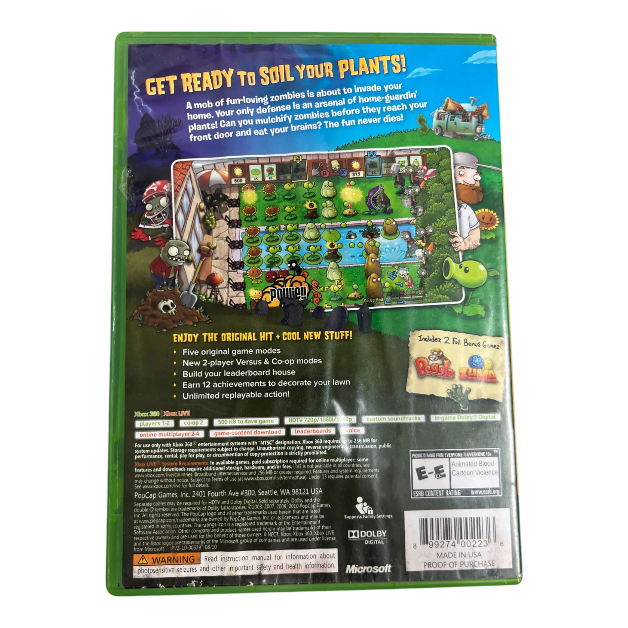 Plants Vs. Zombies (Xbox 360) - Image 2