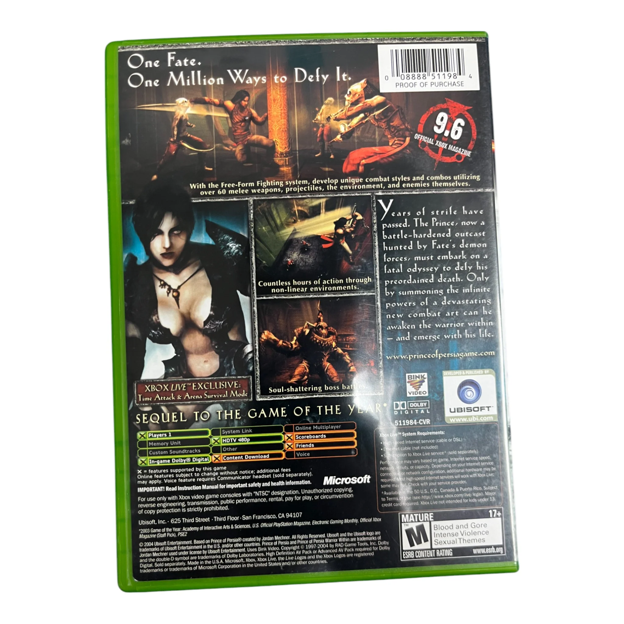 Prince of Persia: Warrior Within (Xbox) - Image 2