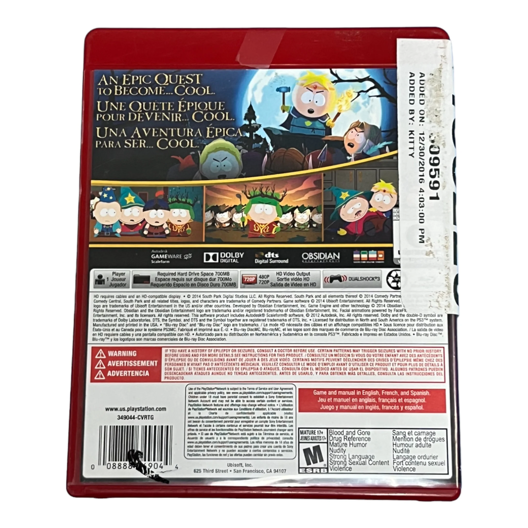 South Park: The Stick Of Truth [Greatest Hits] (PS3) - Image 2