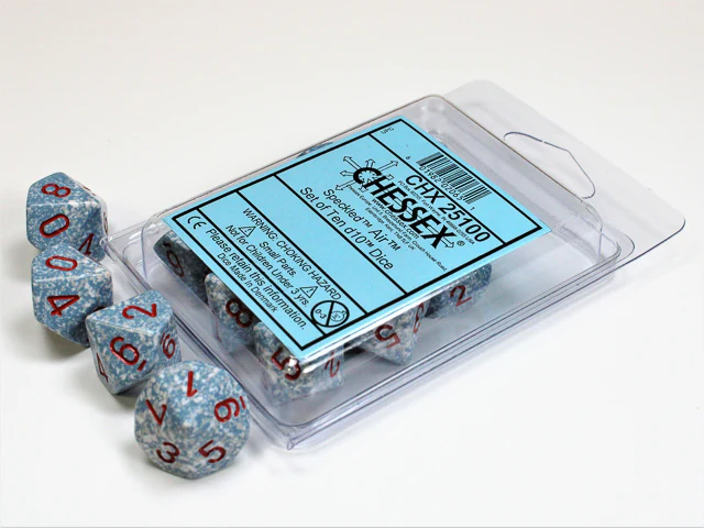 Chessex Speckled 10D10 (Various Colours) - Image 7