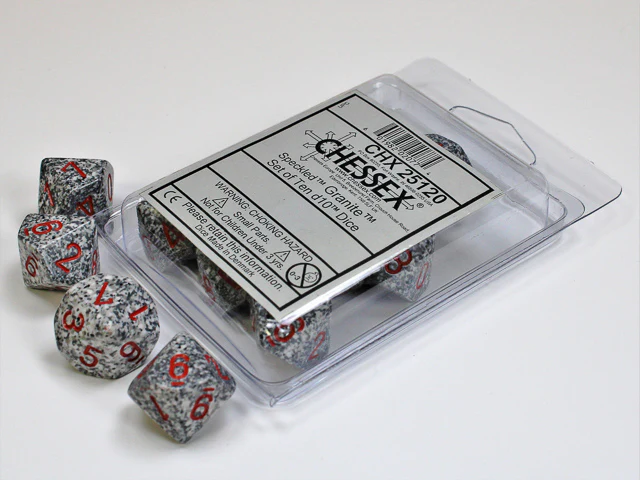 Chessex Speckled 10D10 (Various Colours) - Image 8