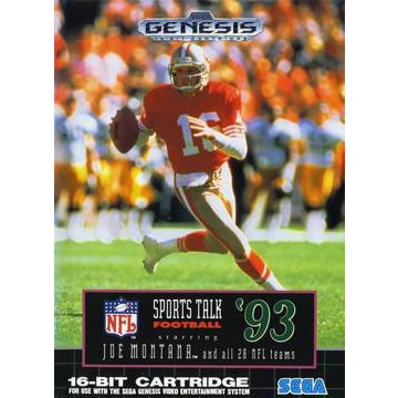 Sports Talk Football '93 Starring Joe Montana (Genesis)